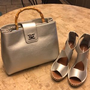 Silver Sam Edelman purse